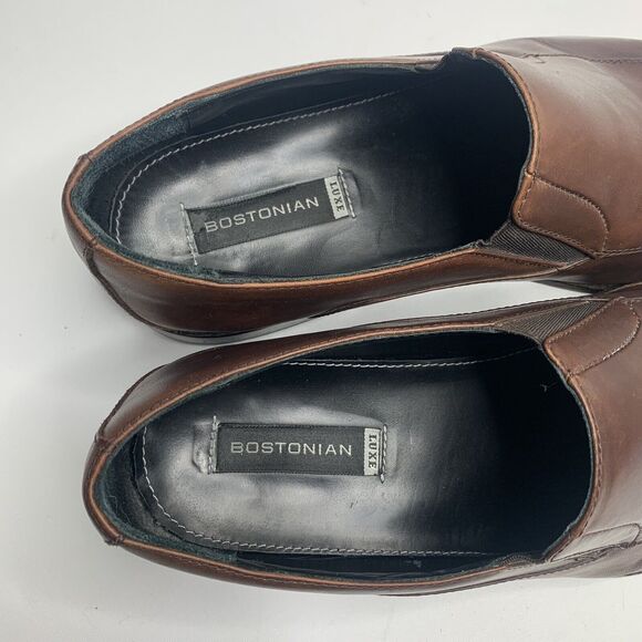 Bostonian Luxe Brown Leather Dress Casual Shoes Loafers main image 9